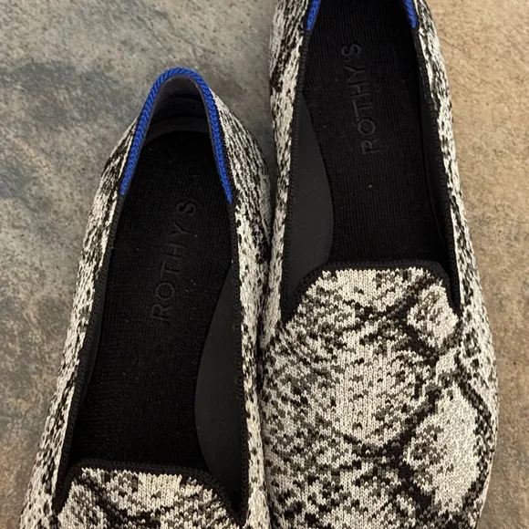 Rothy's Python Skakeskin Almond Loafers - Picture 4 of 5